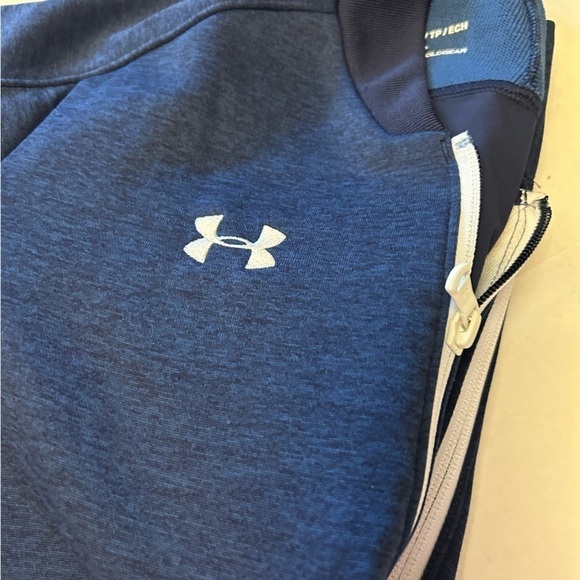 Under Armour women’s qualifier hybrid warm up blue zip up jacket in size XS B14 - Picture 8 of 9